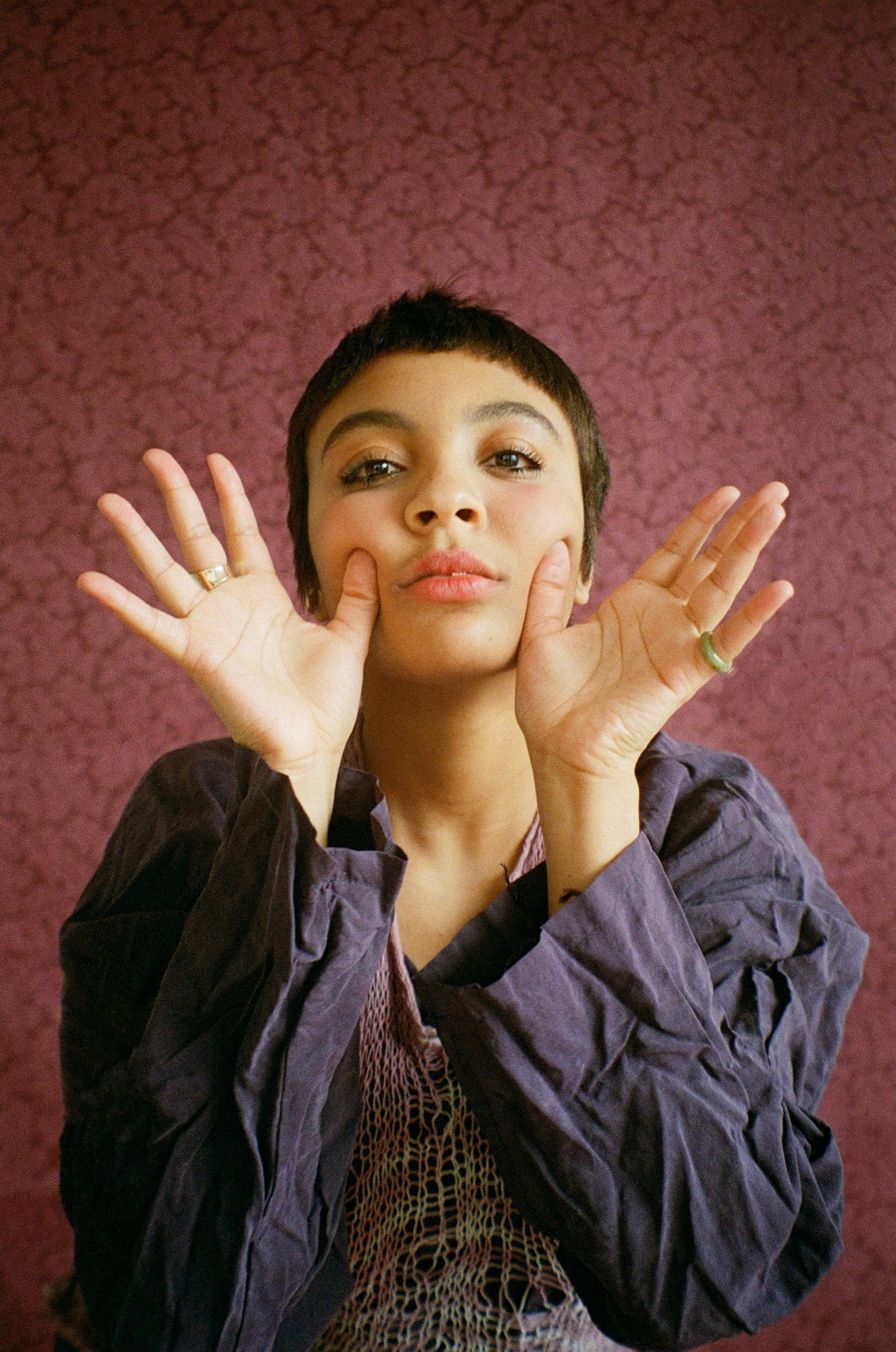 Performance photograph of Morgan Gregory mid-movement