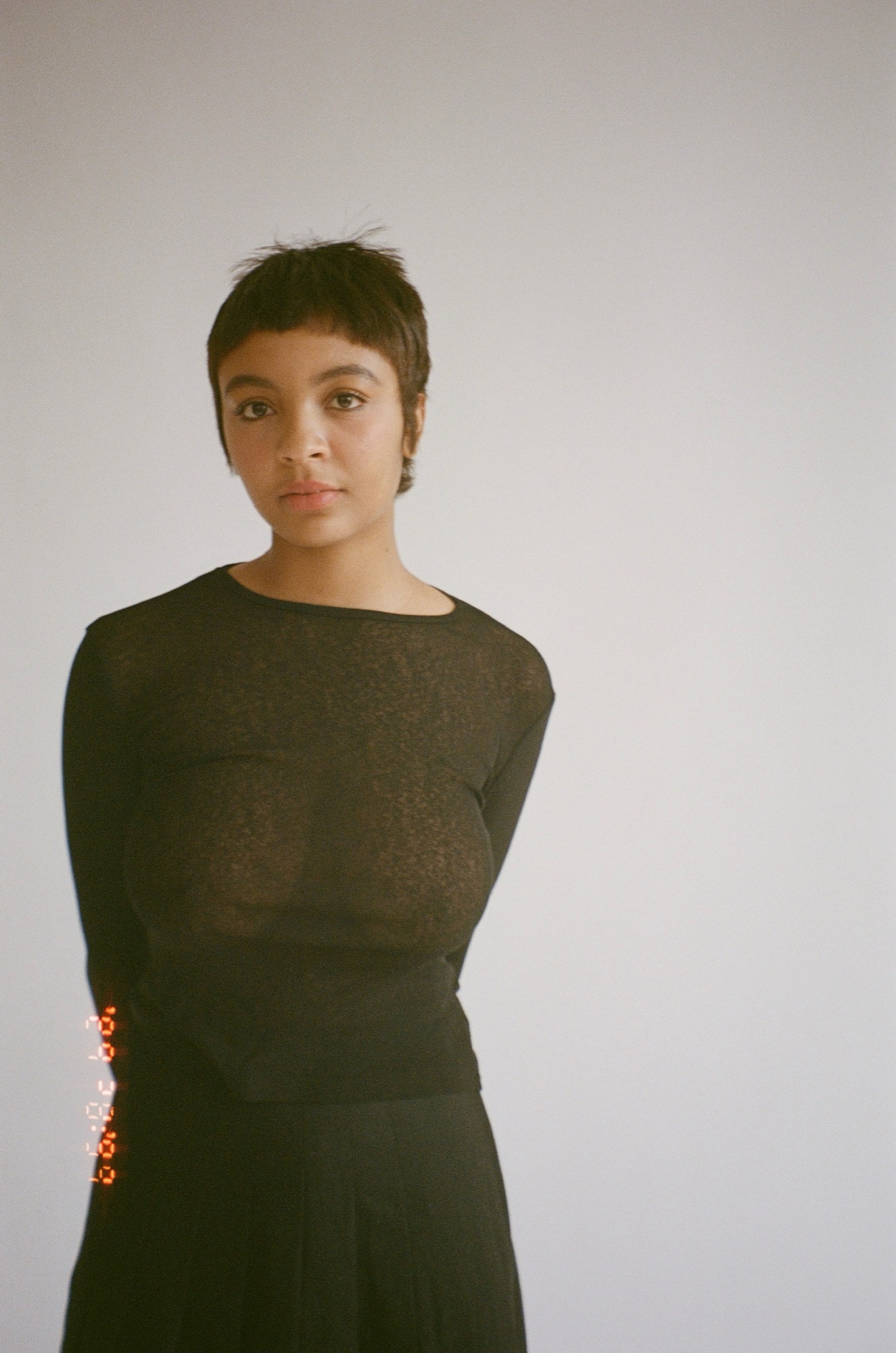 Portrait of Morgan Gregory in a contemplative pose